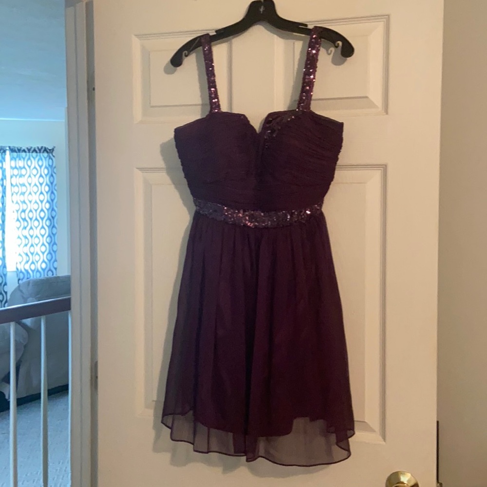 Plum Homecoming Dress